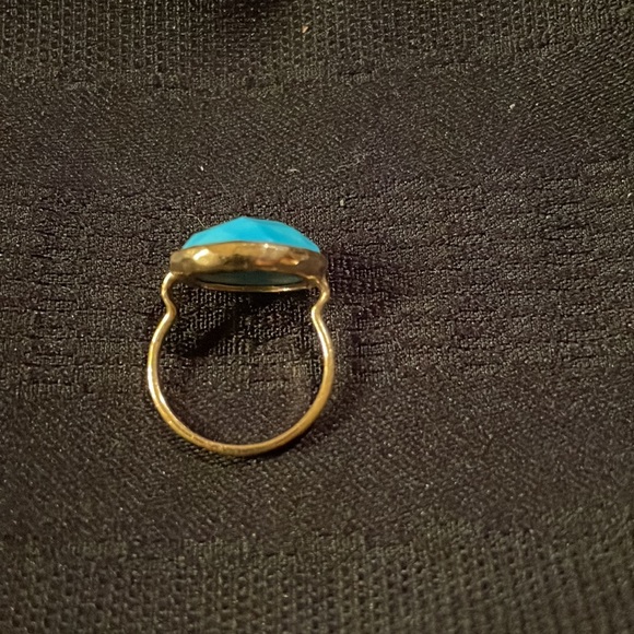 Stella & Dot faceted turquoise ring - Picture 2 of 3